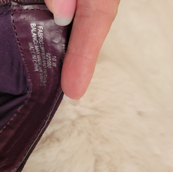 Dark Purple Brushed Suede Ankle Booties size 10w - Picture 4 of 8